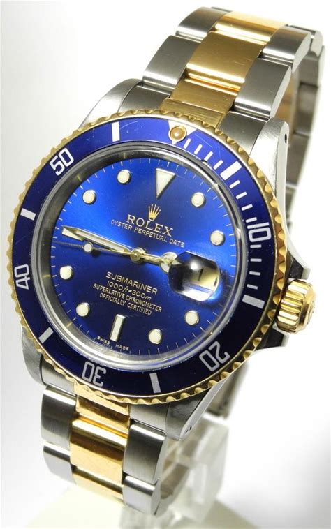 rolex submariner stahl gold blau gebraucht|Rolex taucheruhr.